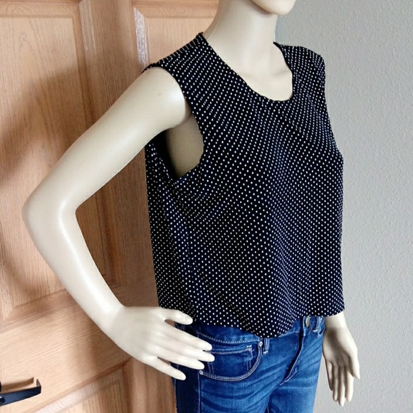 U.S.WEAR BLACK TOP POLKA STRETCHY SIZE L - Picture 2 of 8
